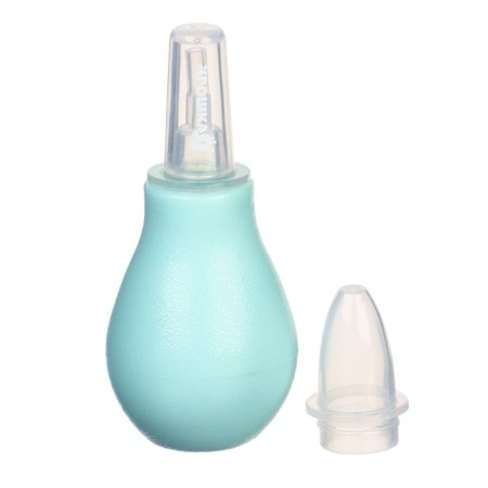 Nasal aspirator “pear” with a replaceable nose, the color is turquoise-4