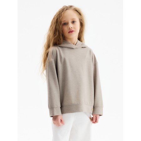 Children's hoodie minaku, gray color, height 140 cm-1