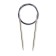 Circular knitting needles, brass 100 cm/ 5.5 mm
