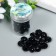 Buttons plastic on the midnight "Crystal Black" 1.3x1.3 cm set 35 pcs 4.8x3.7x3.7 cm