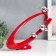 Polystone souvenir "Three birds on oval" red with silver 6.5x38x30 cm