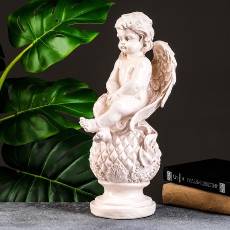 Piggy bank "Angel sitting on pineapple" aged 18x38cm-3