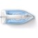 PHILIPS GC1740/20 iron, anti-stick sole, 2000 watts, 25 g/min, 220 ml, white-blue