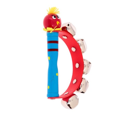Toy musical tambourine "Beasts" with bells, mix-8