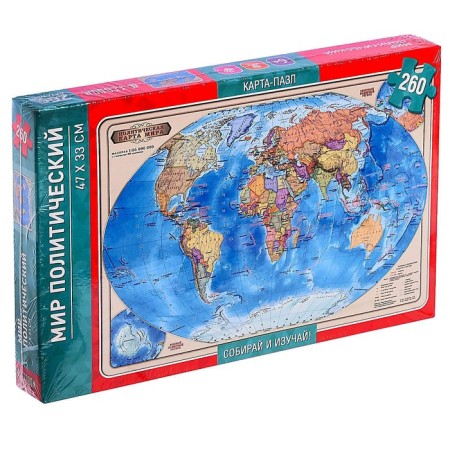 Pazle Map "Political World", 260 elements