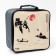 A set for the tea ceremony 9 items, 4 people, a cup of 40 ml, a kettle 250 ml, red