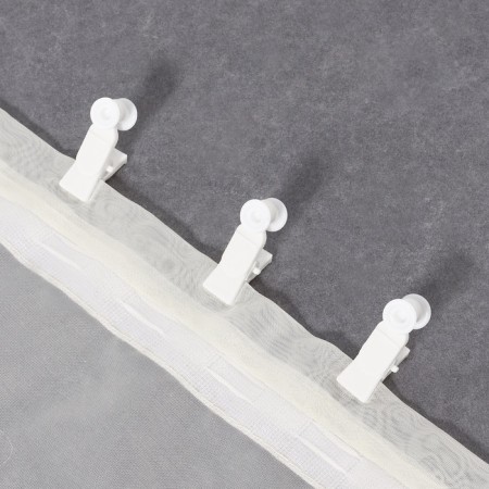 Close for curtains, 38 × 12 mm, white color-1
