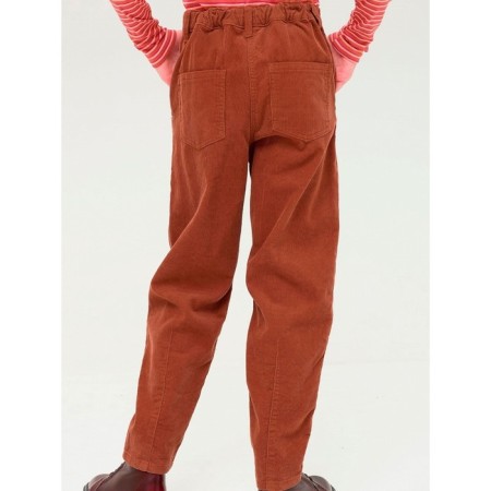 Pants for girls, height 134 cm, brown color-9