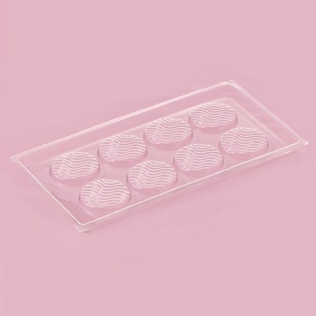 Form for chocolate and sweets "Wave", 8 cells, 22 × 11 cm, transparent color-3