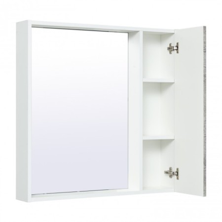 Cabinet-mirror "Manhattan 65" gray concrete, universal-1