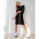 Women's dress KAFTAN, Rr. 40-42, Indigo/Black