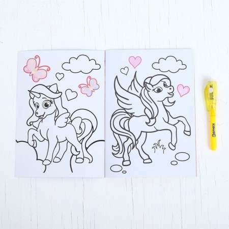 Coloring with pony stickers-2