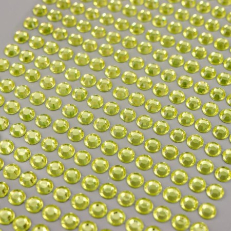 Sticker of rhinestones plastic "Crystals" mix 22x9.5 cm-2
