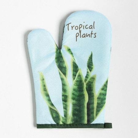 Mitten Dolyana "Tropical" color blue 26x16 cm, 100% p/e-1