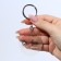 Acrylic key a keychain with a joke "oh, all", diam. 4.5 cm