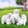 New Year's figure "Bear" (set of 3 pieces) 18cm