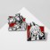 Set of badges (2 pcs.) "Japan" magic guys, colored in ferrous metal