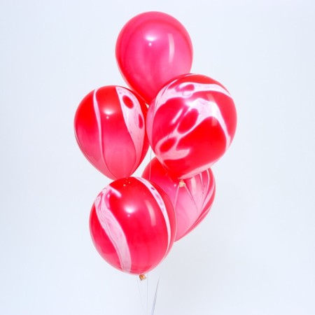 Shar Latex 12 "" Agat Red ", set 25 pcs.-1