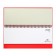 Dated planing 2025, 294 x 142mm 64 sheets, Attomex Orion, solid cover, boumvinyl with foam, foil embossing, block 70, red