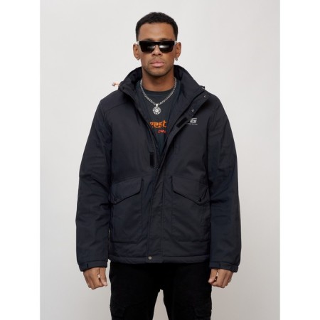 Sports male jacket, size 56, dark blue color-2