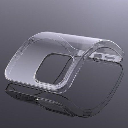 Hoco Case for iPhone 15 Plus, silicone, thickness 1.1 mm, transparent-3