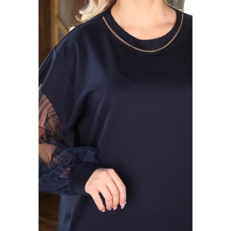 Women's dress, size 54, blue color-14