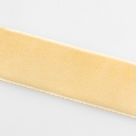 Velvet ribbon, 20 mm, 18 ± 1 m, dairy color No. 04-2