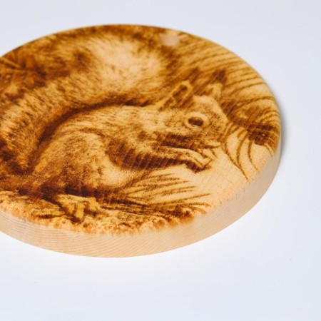 Board of the cedar "Belchonok", round, 18 × 18 cm-3