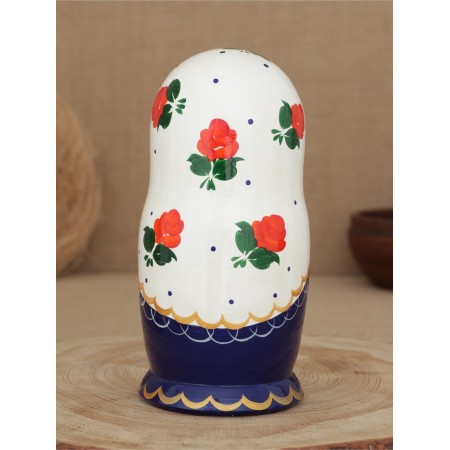 Nesting doll "pink bouquet" 5 puppet-3