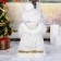Snow Maiden "chic, in a white-gold fur coat and hat" moves, 29 cm