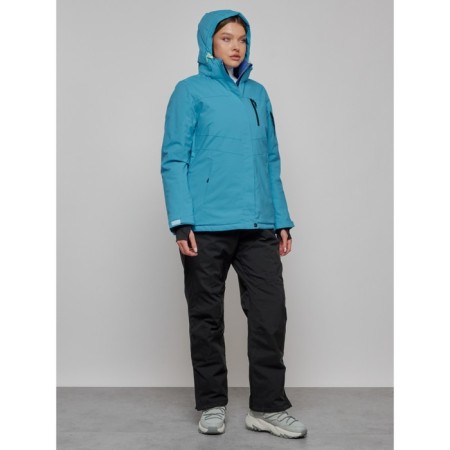 Ski suit female, size 50, blue color-6