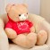 Soft toy "Bear" in a jacket, 95 cm, brown color