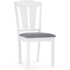 Wooden stool Bert array of gvee/fabric, white/gray 42x46x92 cm