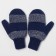 Mittens for a boy, gray/blue color, size 12