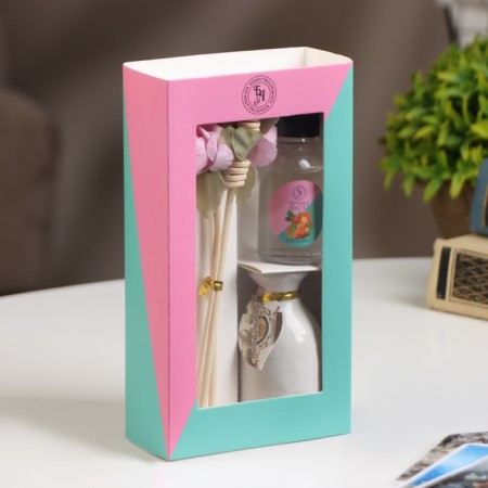 Gift set with a diffuser "Vase with a flower" strawberries, "wealth of aroma"-6