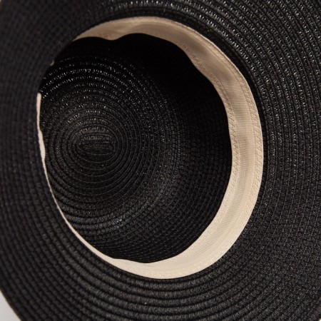 Women's hat with a chain minku Black color, rr 58-4
