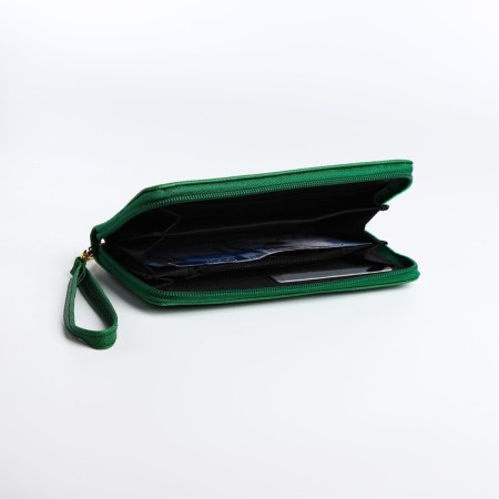 Women's wallet with lightning, green color-3