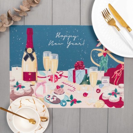 Napkin on the table "Happy New Year", PVC, 40*29 cm