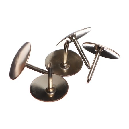 Office buttons 12 mm, 300 pieces, silver, in a plastic tube-2