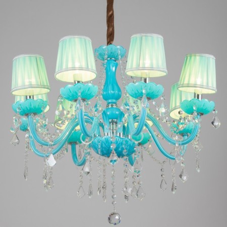 Chandelier "Maria" 8he14 25W azure 72x72x60-90 cm Bayerlux-2