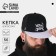 Men's cap with a direct visor of New York, black color, mesh, pr 56