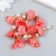 Decor for creativity Textile "Flower with pearls. Coral" set 10 pcs 2.5 cm