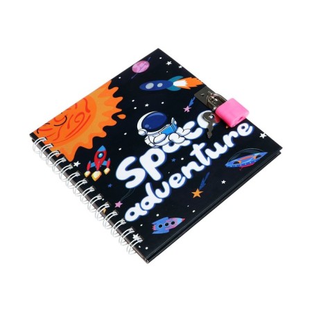 Notebook Gift A6, 45 sheets, on the castle, on the crest, line, "Cosmos", mix-1