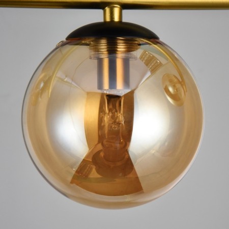 Ceiling chandelier Arte Lamp Gemini A2243PL-3PB, G9, 3x33 W, 24x42x22 cm, copper, black-4