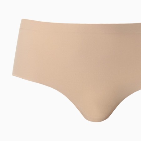 Panties female slips are seamless, beige color, size 48 (l)-8