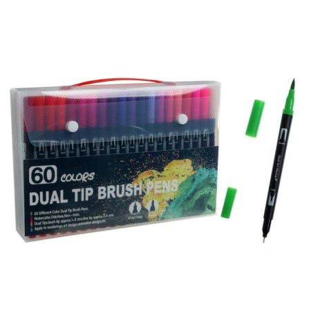 A set of markers of professional bilateral 60 pieces/60 colors