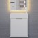 Tumbling under the Uperwood Modul sink, 50 cm, suspended, matte, white