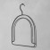 Hanger for hats, metal, 24 × 30 cm, black color