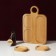 Gift set of ADELICA wooden dishes, serving 3 sections, 2 Menzhitsa removable, oil as a gift 100 ml, birch