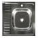Kitchen sink "Vladiks", invoice, without siphon, 60x60 cm, right, stainless steel 0.4 mm